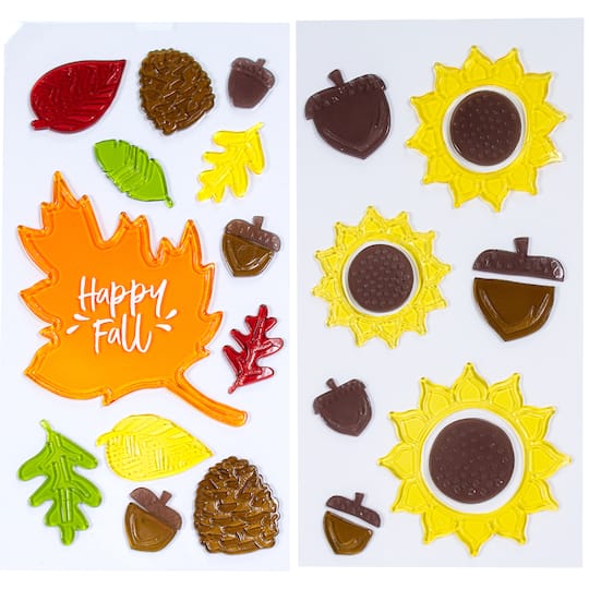 Assorted Harvest Gel Window Clings Michaels